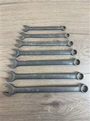 PROTO ANTISLIP COMBINATION WRENCH SET 7 PIECE SAE BLACK ROLLUP SLEEVE